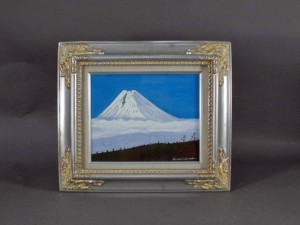 油絵 富士山