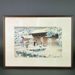 神奈川県 鎌倉市で「笠松紫浪」の木版画（版画）や記念メダルを買受けさせて頂きました